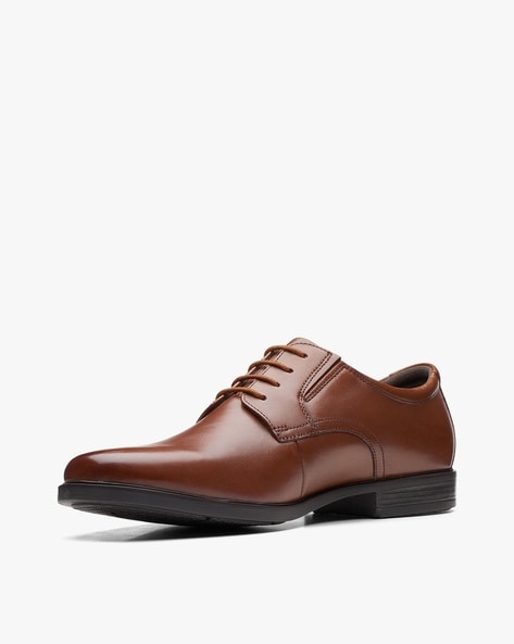 Dark tan 2025 formal shoes