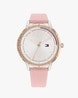 Buy Online Tommy Hilfiger Quartz Analog White Dial Silicone Strap Watch for  Women - neth1782562a