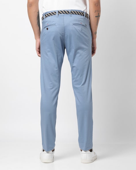 Shop AAC Texteis SA Roque  Mid Blue Trousers at Best Price 2021  Twothirdsshopcom