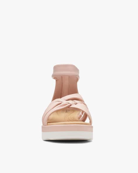 Wedge Sandals with Zip Closure