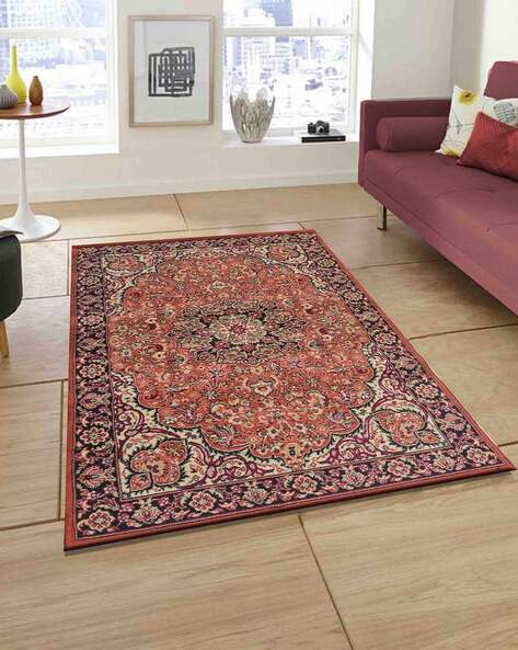 Buy Ddecor-Abstract-Red-Medium-RUG-ROSSINI-361-BO1-V-M Online at Low Prices  in India - .in