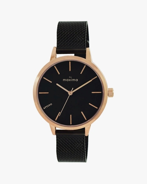 Maxima black sale watch