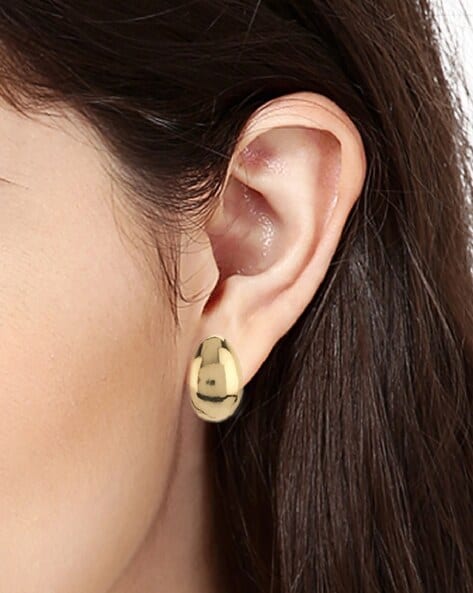 Oval Stud Earrings