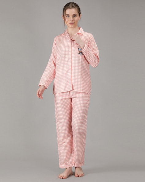 Gingham pyjamas discount