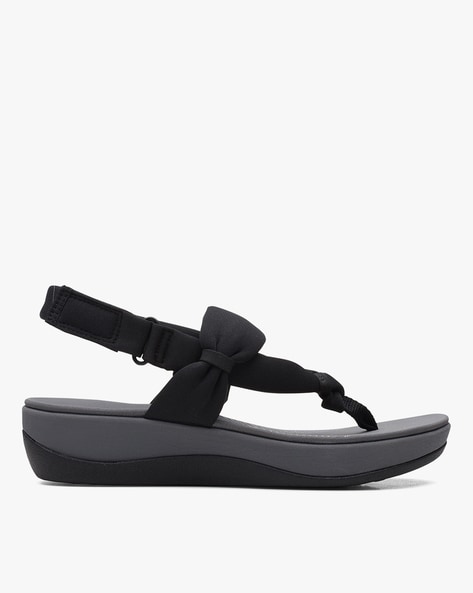 Clarks Slingback Sandals with Knot Accent