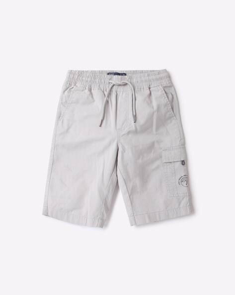 Buy Stone Grey Shorts 3/4ths for Boys by YB DNMX Online