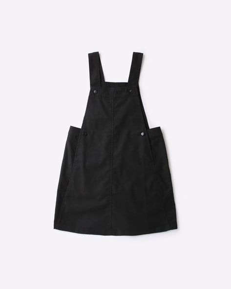 Denim Dungaree Dress with Adjustable Straps