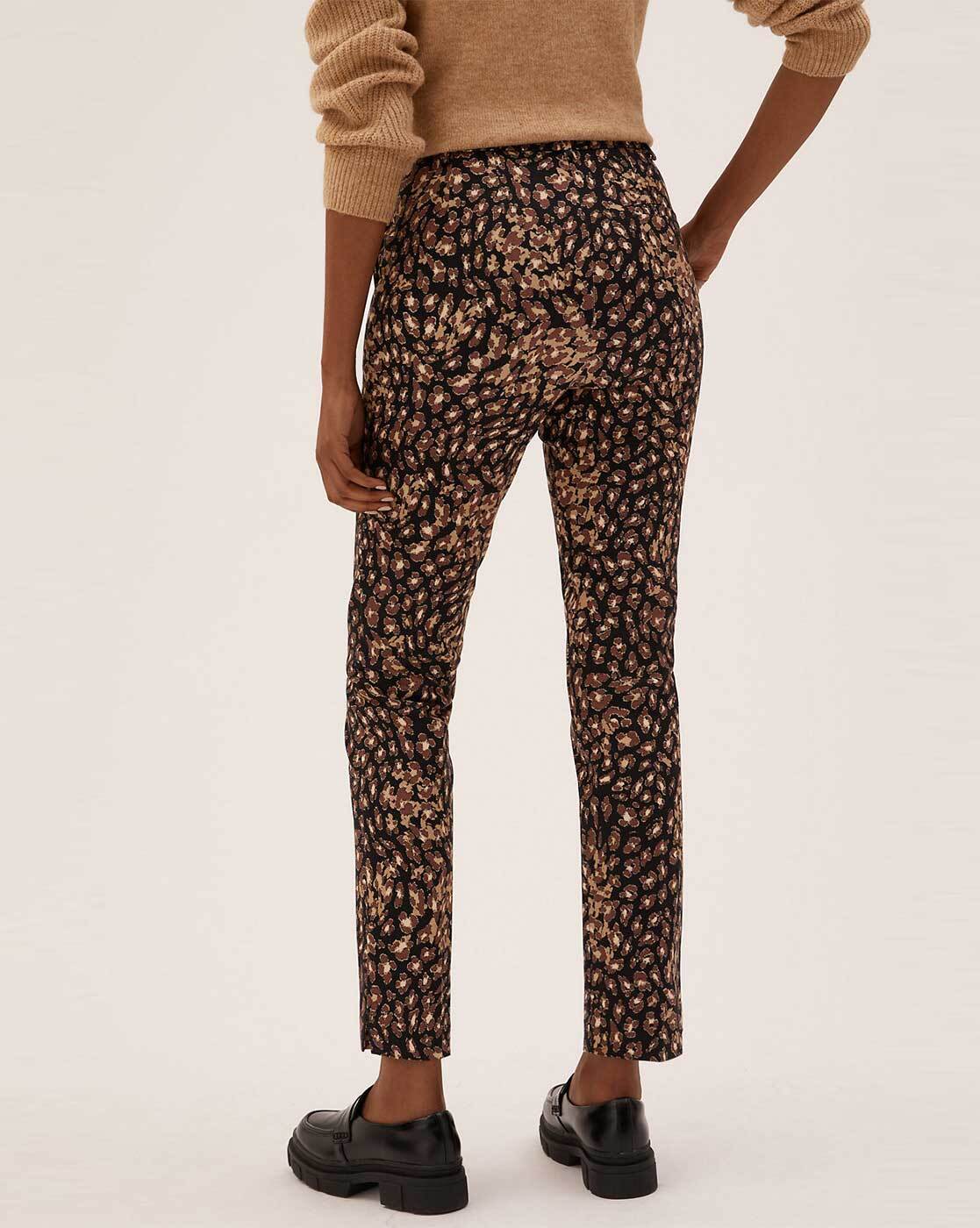 Buy online High Rise Animal Print Trousers from bottom wear for Women by  Oxolloxo for ₹589 at 77% off | 2024 Limeroad.com