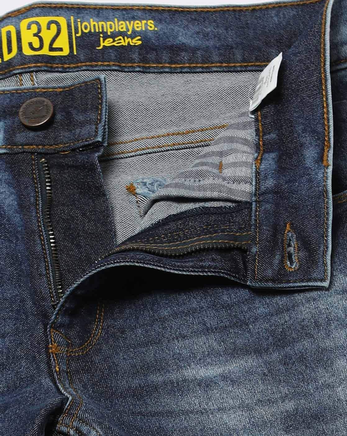 Buy John Players Men Navy Slim Fit Low Rise Clean Look Jeans - Jeans for  Men 1673580 | Myntra