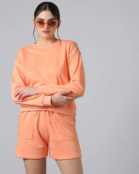 Peach sweatshirt cheap womens