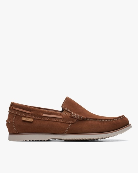 Clarks Leather Slip-On Casual Shoes