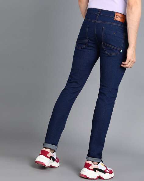 Buy Dark Blue Jeans for Men by URBANO FASHION Online