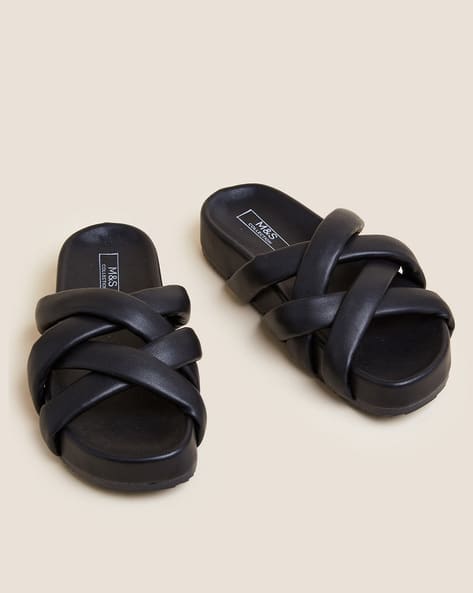 Round-Toe Slip-On Slides Slippers