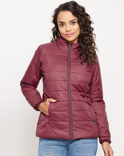 Buy Maroon Jackets Coats for Women by DUKE Online Ajio