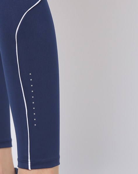 Sports Leggings with Reflective Piping