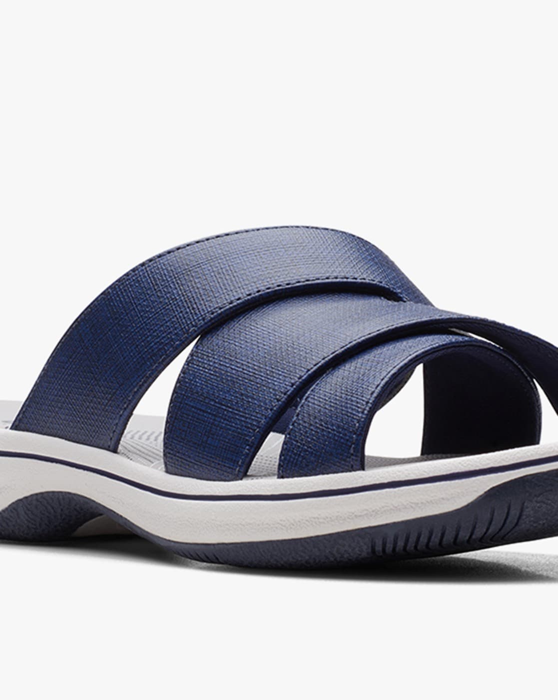 Clarks jersey best sale slide sandals