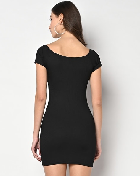 Koovs black sale dress