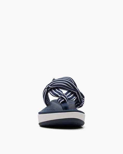 Clarks Collection Puffy Knotted Slide Sandals - Clara Charm - QVC.com