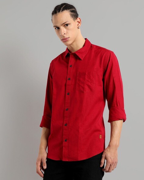 Buy Red Shirts for Men by Campus Sutra Online