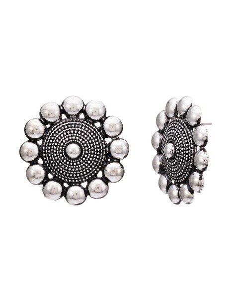 Flipkart.com - Buy Oxidized Heaven Tribal Oxidised Fashion Silver Earrings  German Jhumki Long Earrings for Women Alloy Drops & Danglers Online at Best  Prices in India