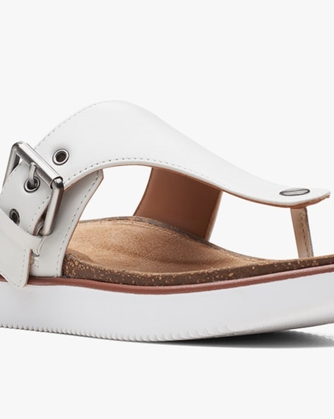 Clarks crown cheap bloom sandals white