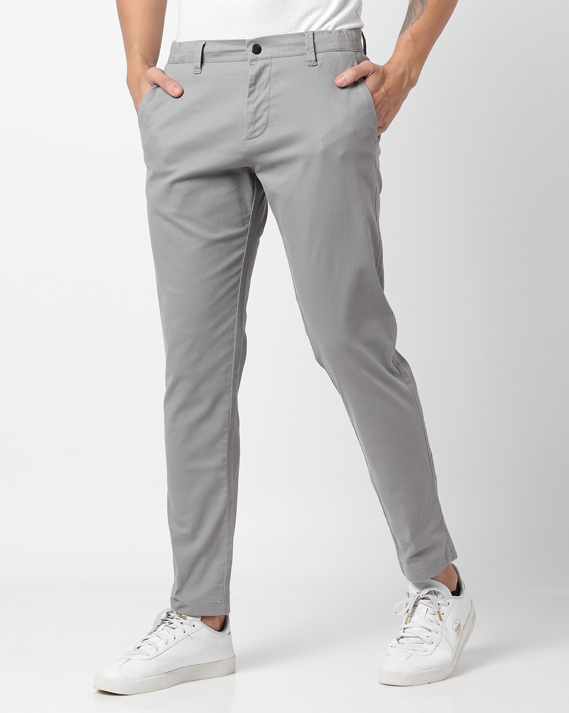 Discover 137+ mens casual grey trousers - camera.edu.vn