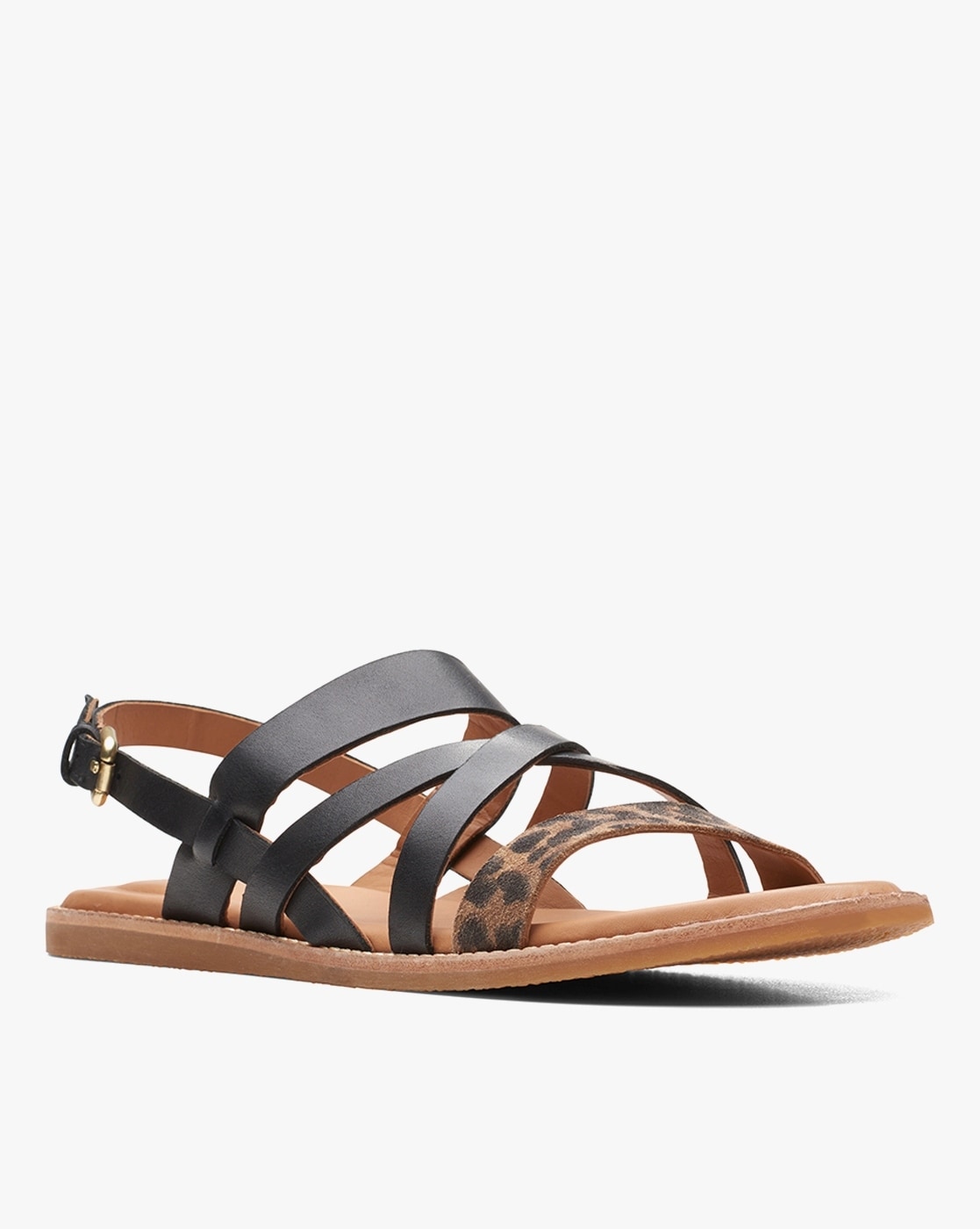 Clarks best sale leopard sandals