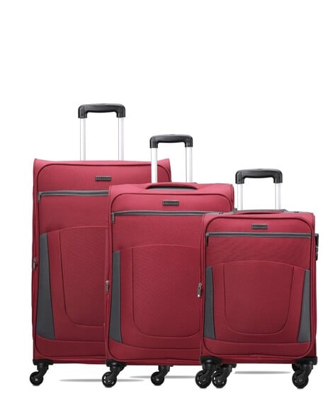 Carriall Groove polypropylene ( PP ) grey 24 inch check-in luggage trolley  bag Check-in Suitcase 8 Wheels - 28 inch Blue - Price in India |  Flipkart.com