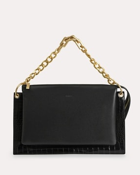 PEDRO Icon Leather Shoulder Bag - Black