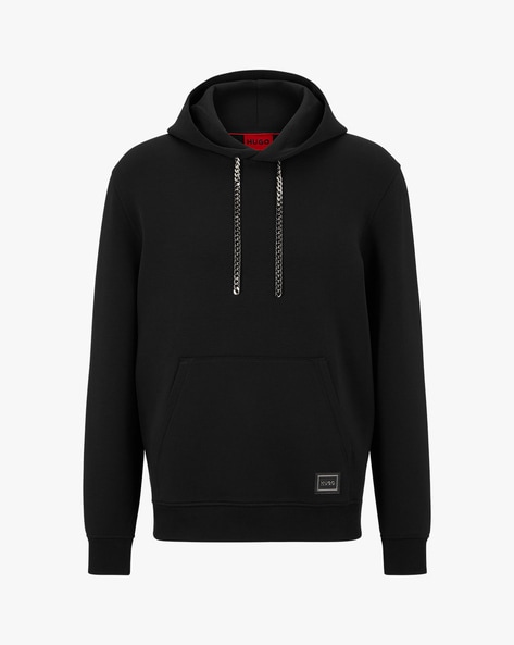 Black chain hoodie online