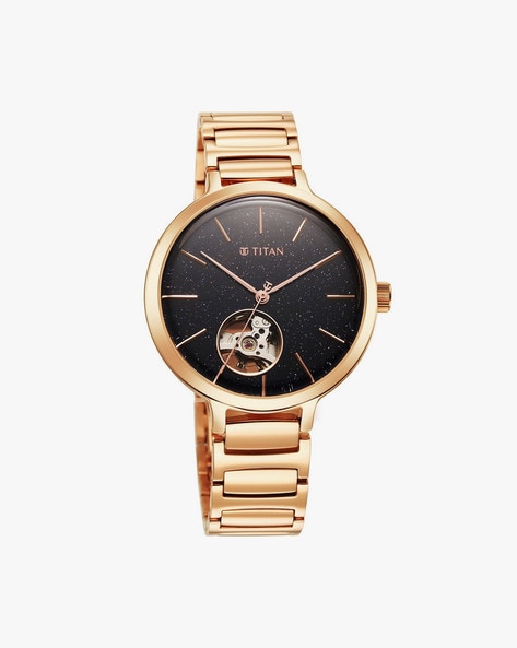 Titan automatic shop watch rose gold