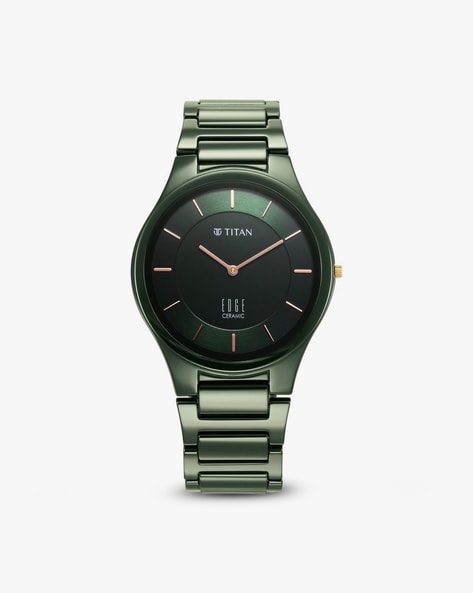 Titan Edge Ceramic Green Men's Watch - 1696QC06 : Amazon.in: Fashion