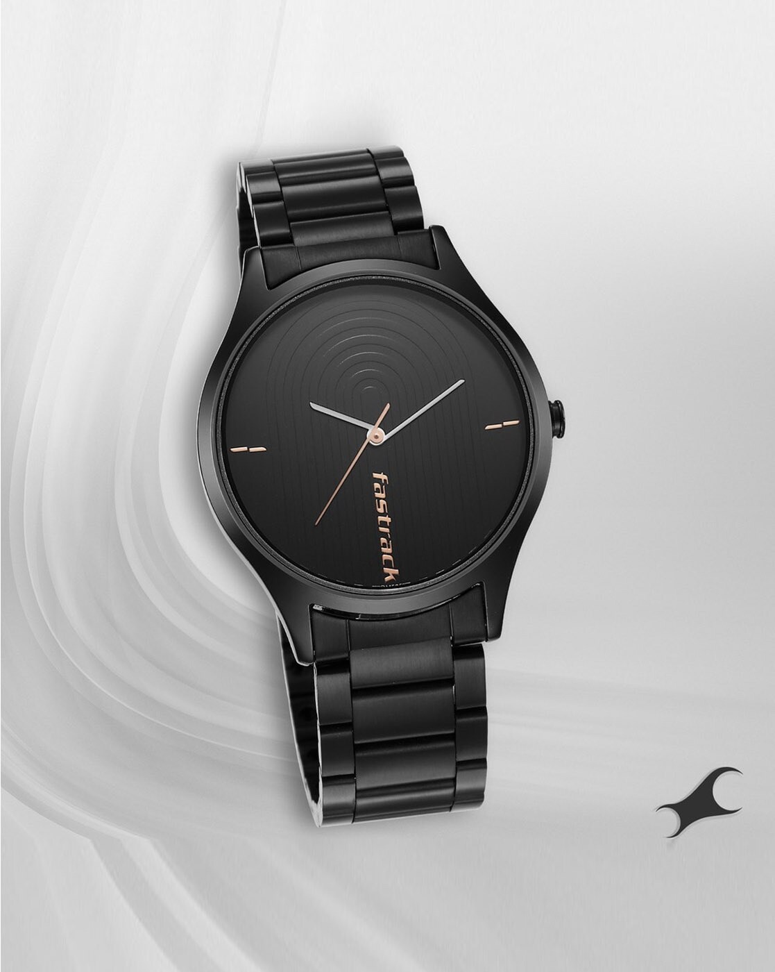 Fastrack black discount watches for mens