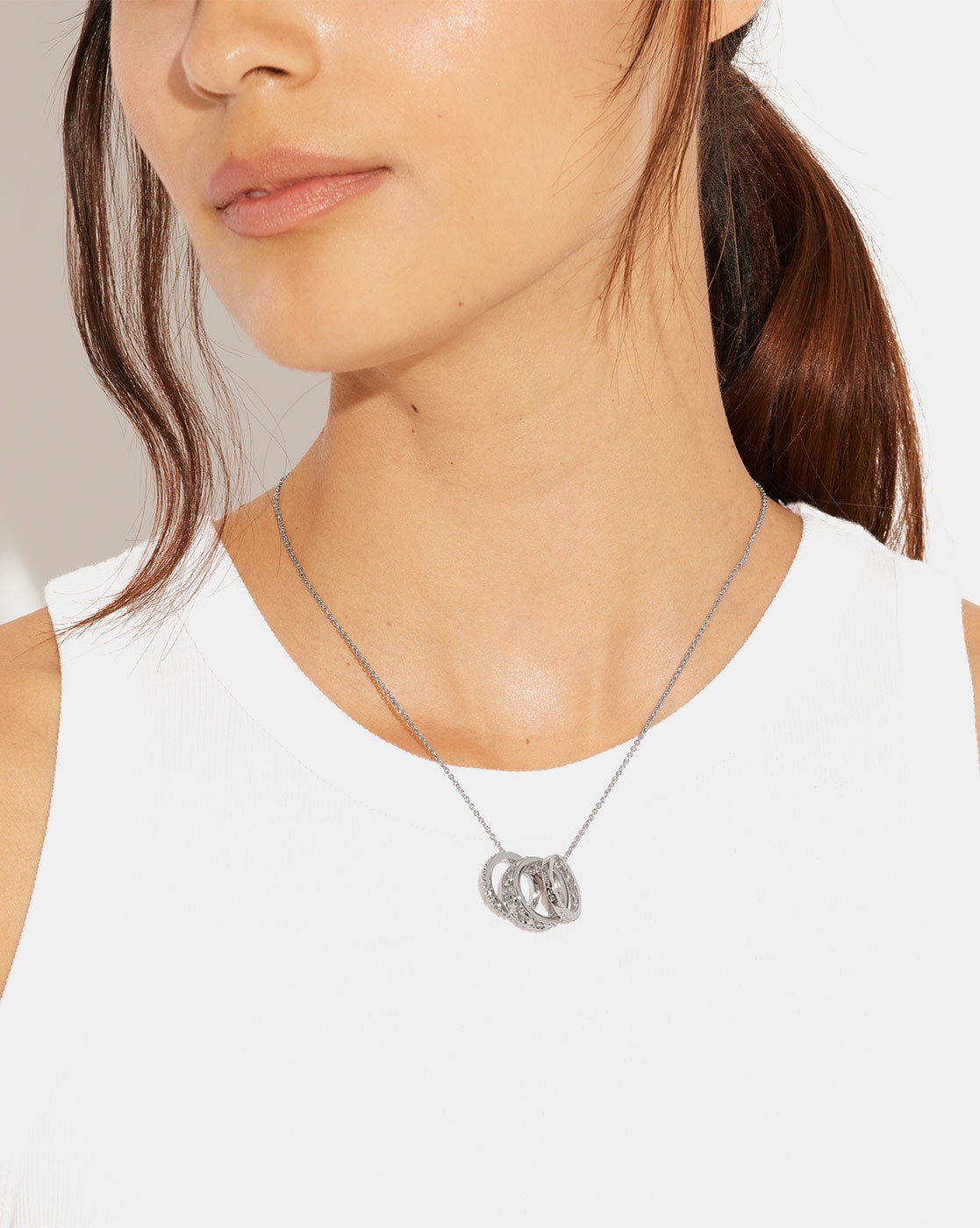 COACH® | Pavé Signature Chain Necklace