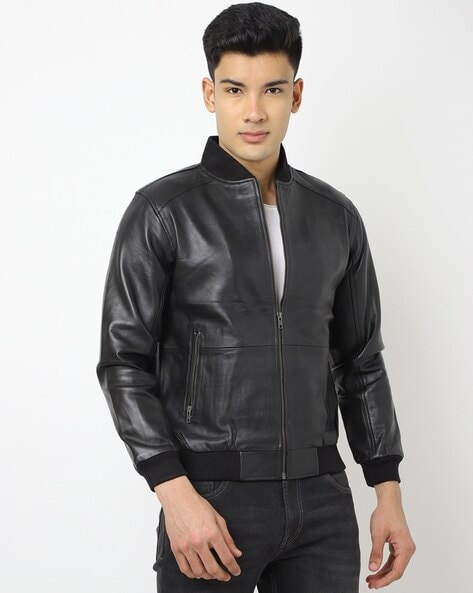 Acne Studios - Leather biker jacket - Black