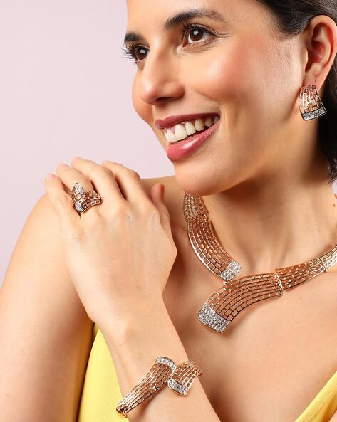 Buy Gold-Toned FashionJewellerySets for Women by SOHI Online