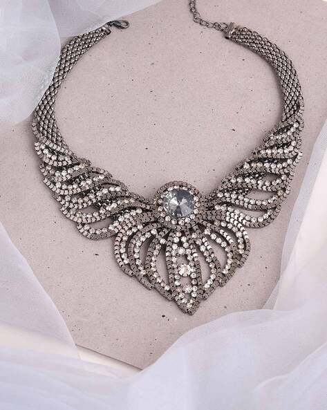Catamore Sterling Silver Rhinestone Necklace Vintage – The Jewelry Lady's  Store