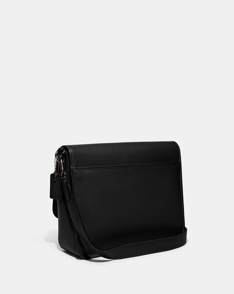 Black coach best sale messenger bag