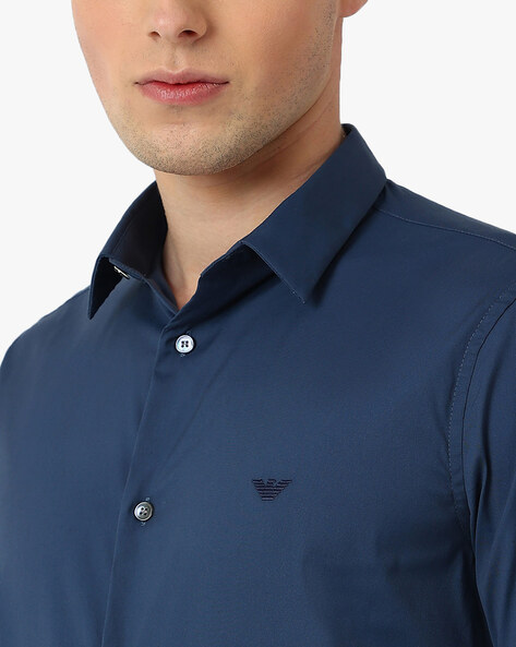 Emporio armani deals blue shirt