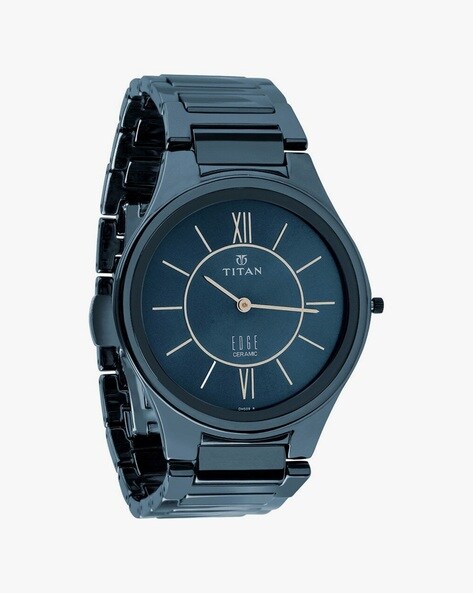 Titan watch 2024 edge blue