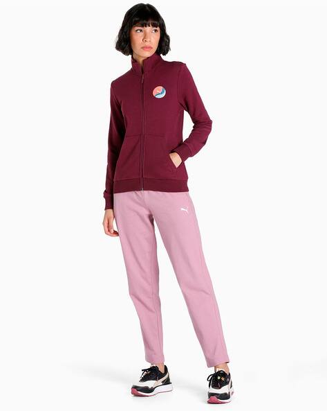 Women Zippered Basics Jersey Sweatpants