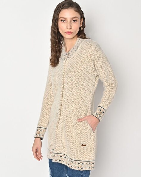 Buy Cream Sweaters Cardigans for Women by DUKE WOMEN S Online Ajio