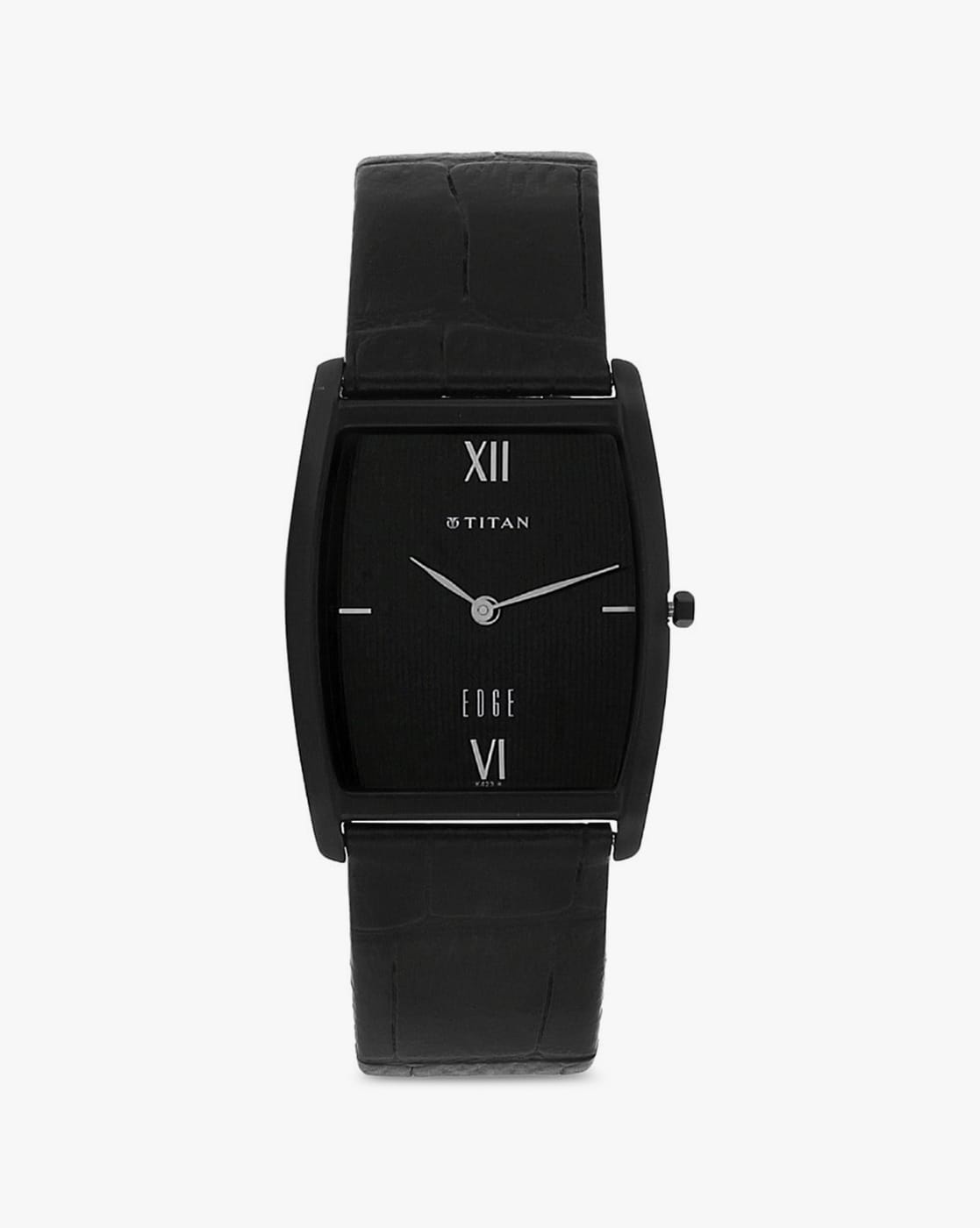 Buy Online Titan Quartz Analog with Date Anthracite Dial Leather Strap Watch  for Men - 1885sl01 | Titan