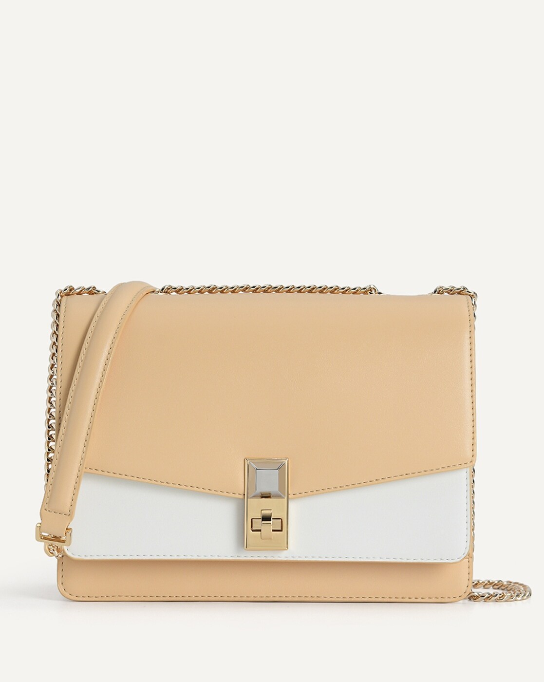 Beige PEDRO Icon Leather Shoulder Bag | PEDRO