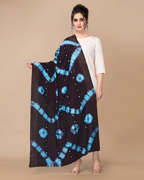 Tie & Dye Cotton Dupatta Price in India