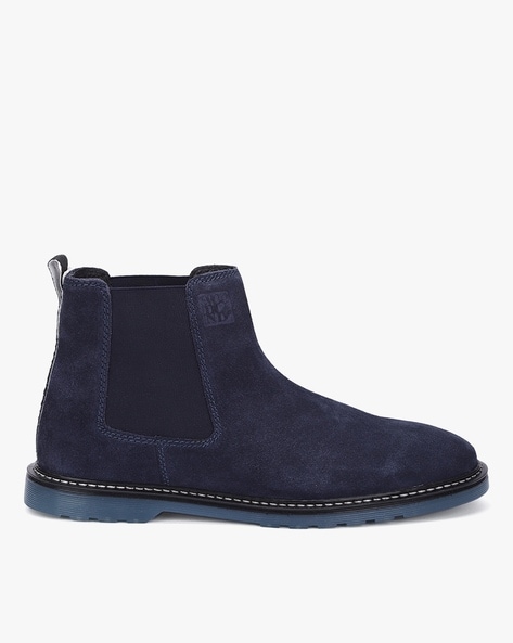 Buy Navy Blue Boots for Men by WOODLAND Online 