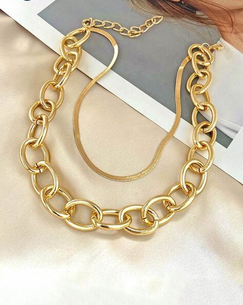 CHUNKY GOLD CHAIN NECKLACE