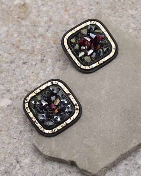 Buy Traditional Panchaloha Multi Stone Stud Earrings Impon 5 Metal Jewellery  Buy Online