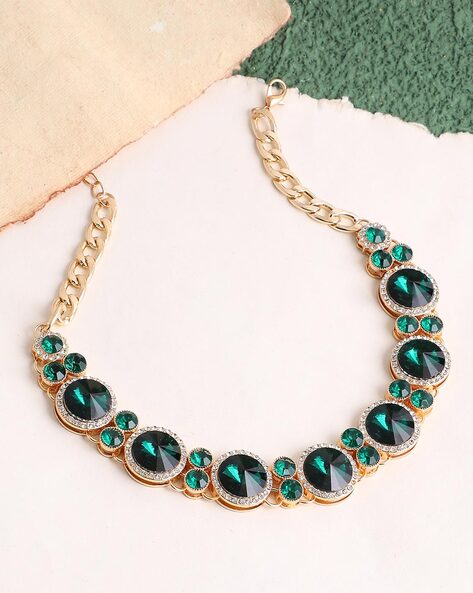 Amazon.com: Andelaisi Vintage Gold Layered Necklace Boho Emerald Pendant  Necklace Gold Snake Chain Choker Necklace Green Gem Square Necklace Jewelry  for Women or Girls: Clothing, Shoes & Jewelry