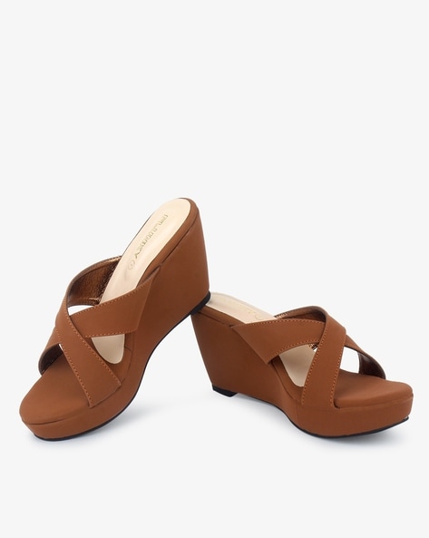 Tan best sale coloured wedges